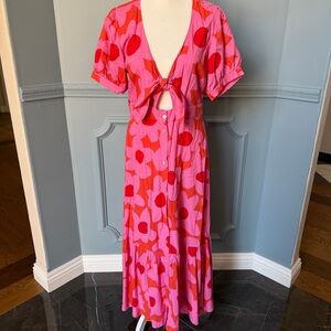 Mister Zimi Hazel maxi midi dress in Spicy boho vacation resort wear